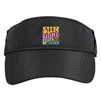 Groovy Sunshine State Of Mind Summer Break Vacation Adult Drive Performance Visor