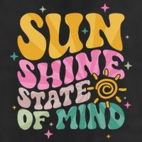 Groovy Sunshine State Of Mind Summer Break Vacation Adult Drive Performance Visor