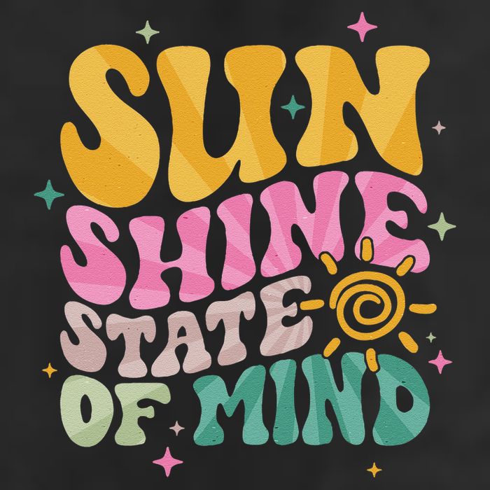 Groovy Sunshine State Of Mind Summer Break Vacation Adult Drive Performance Visor
