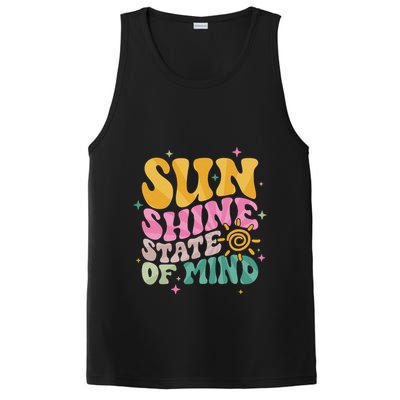 Groovy Sunshine State Of Mind Summer Break Vacation PosiCharge Competitor Tank