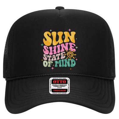 Groovy Sunshine State Of Mind Summer Break Vacation Trucker Hat
