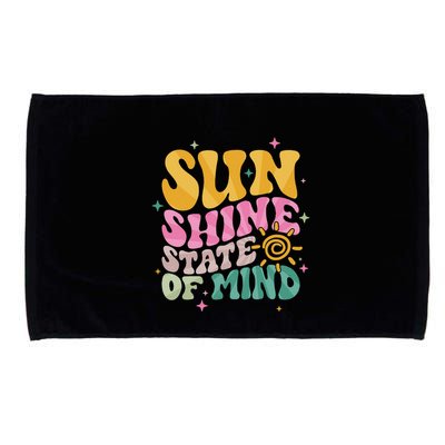 Groovy Sunshine State Of Mind Summer Break Vacation Microfiber Hand Towel