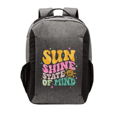 Groovy Sunshine State Of Mind Summer Break Vacation Vector Backpack
