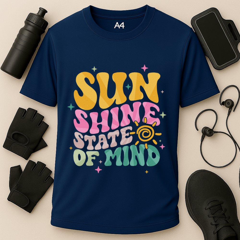 Groovy Sunshine State Of Mind Summer Break Vacation Performance Shirt