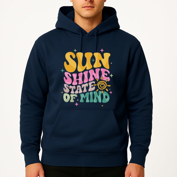 Groovy Sunshine State Of Mind Summer Break Vacation Hoodie