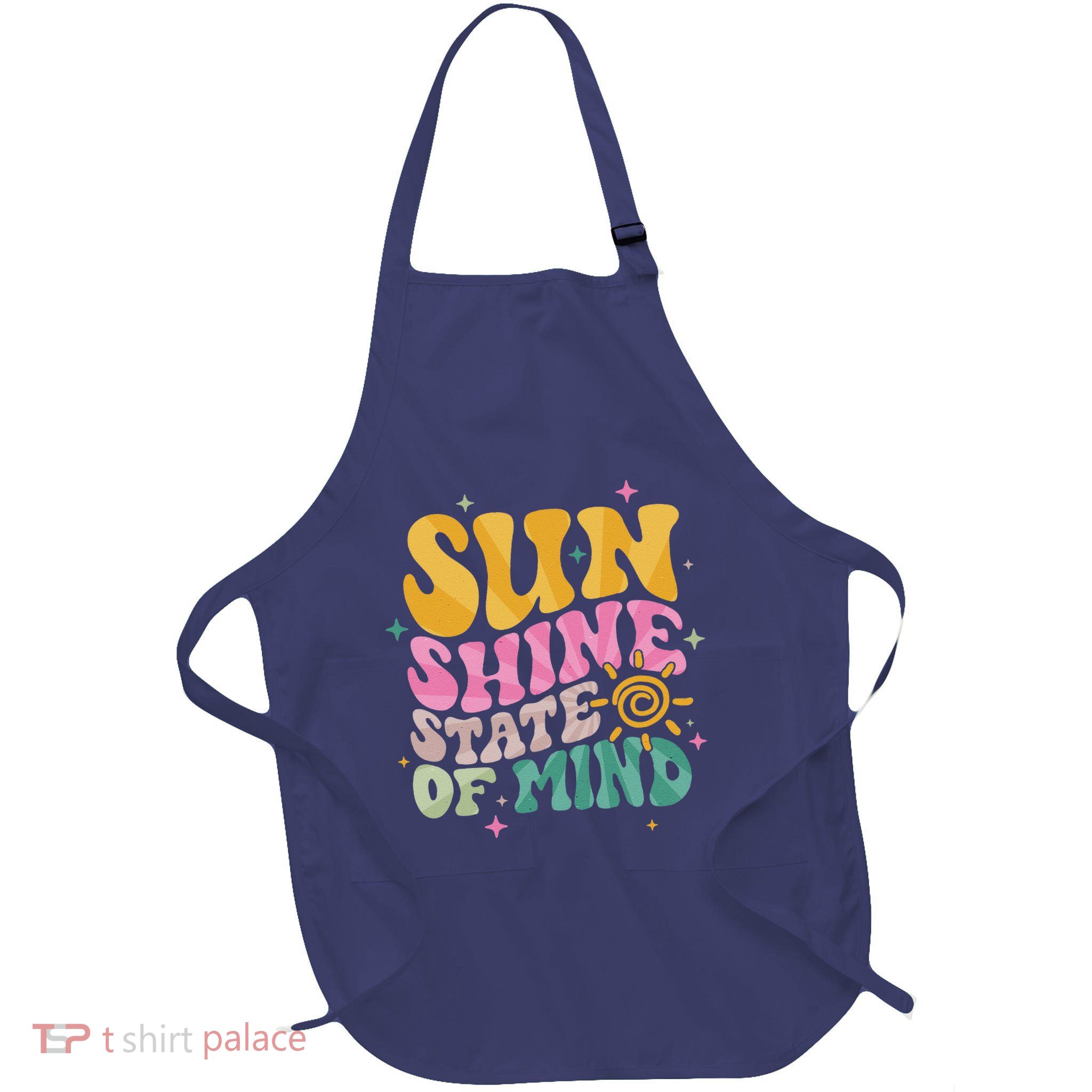 Groovy Sunshine State Of Mind Summer Break Vacation Apron
