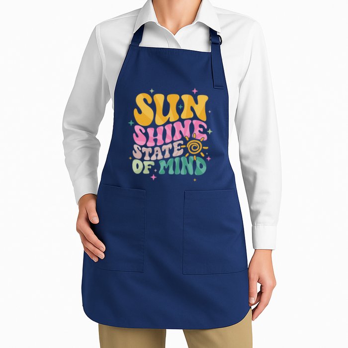 Groovy Sunshine State Of Mind Summer Break Vacation Apron