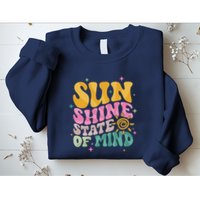 Groovy Sunshine State Of Mind Summer Break Vacation Sweatshirt