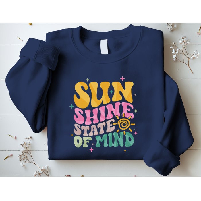 Groovy Sunshine State Of Mind Summer Break Vacation Sweatshirt