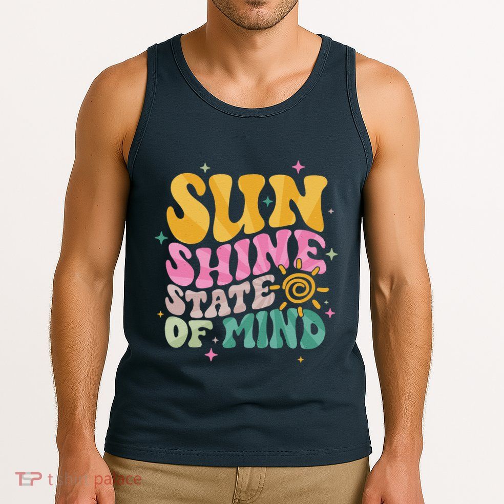 Groovy Sunshine State Of Mind Summer Break Vacation Tank Top