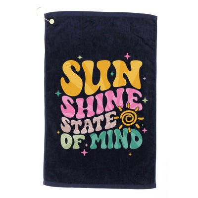 Groovy Sunshine State Of Mind Summer Break Vacation Golf Towel
