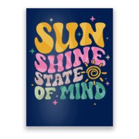 Groovy Sunshine State Of Mind Summer Break Vacation Poster