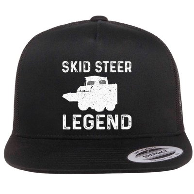 Great S Steer Legend Costume Construction Machinery Flat Bill Trucker Hat