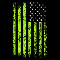 Green Stars & Stripes.American Usa Flag Green Color Toddler T-Shirt