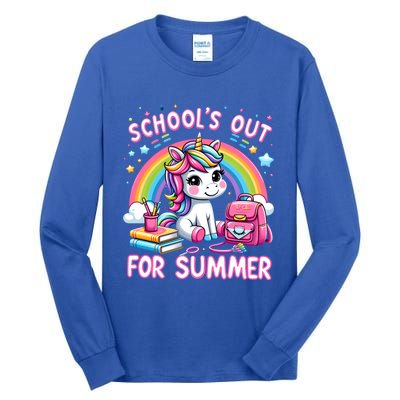 Goodbye School SchoolS Out For Summer Hello Summer Gift Tall Long Sleeve T-Shirt