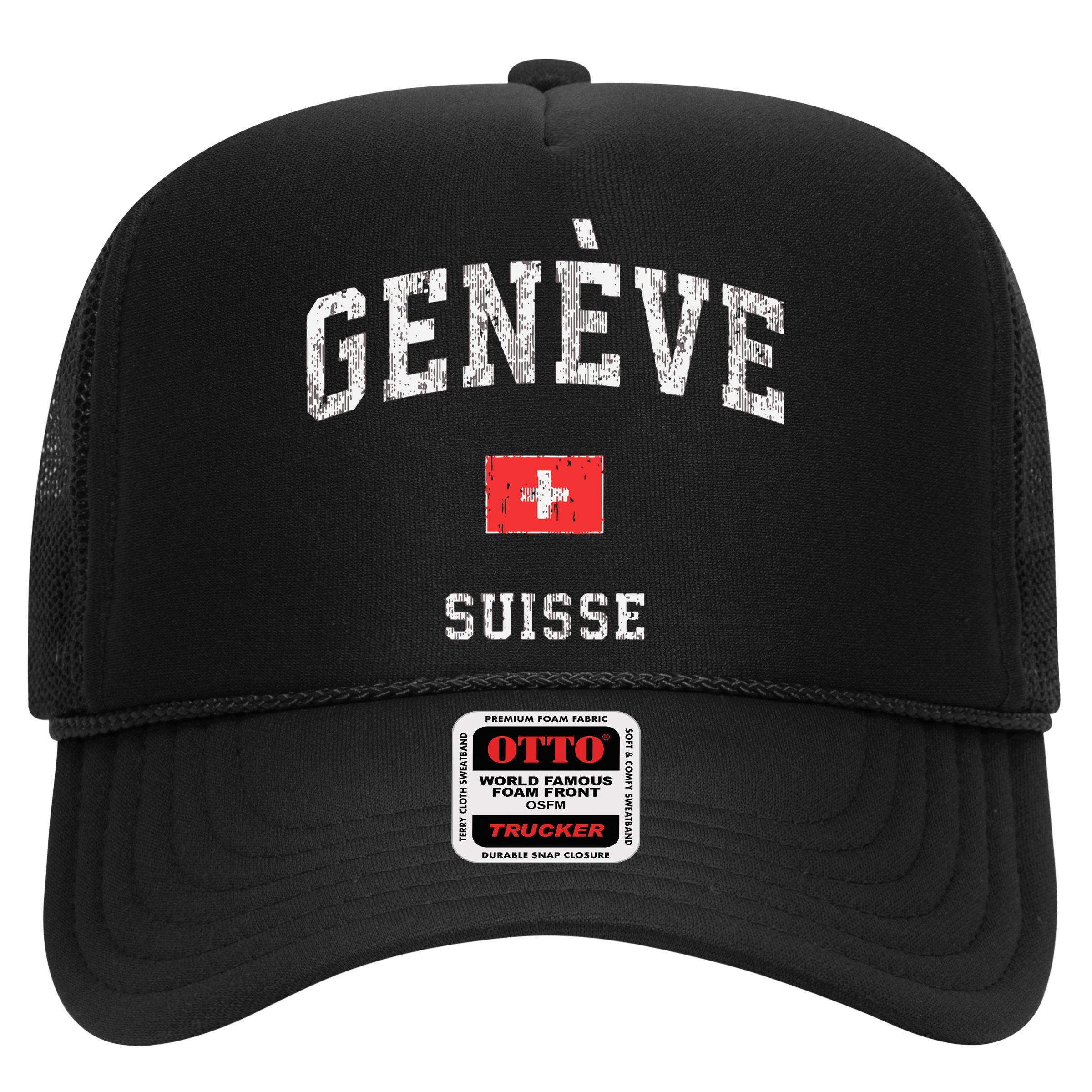 Geneva Suisse Switzerland Vintage Athletic Sports Design Hat