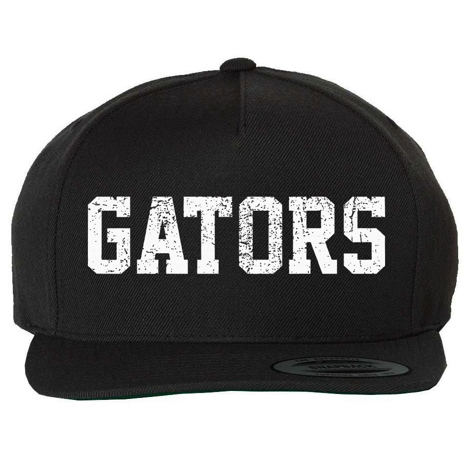 Gators School Sports Fan Team Spirit Mascot Heart Wool Snapback Cap