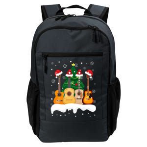 Guitar Santa Snow Christmas Tree Funny For Music Lovers Xmas Great Gift Daily Commute Backpack