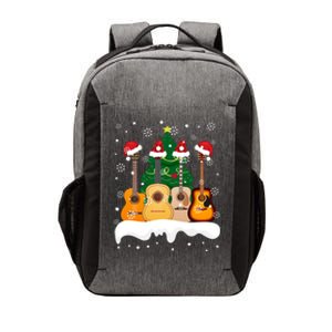 Guitar Santa Snow Christmas Tree Funny For Music Lovers Xmas Great Gift Vector Backpack