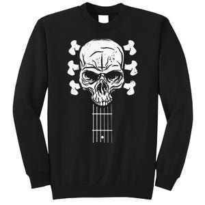 Guitar Skull Skeleton Rock n Roll Music for Guitar Player Sweatshirt