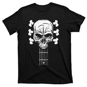 Guitar Skull Skeleton Rock n Roll Music for Guitar Player T-Shirt