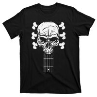 Guitar Skull Skeleton Rock n Roll Music for Guitar Player T-Shirt