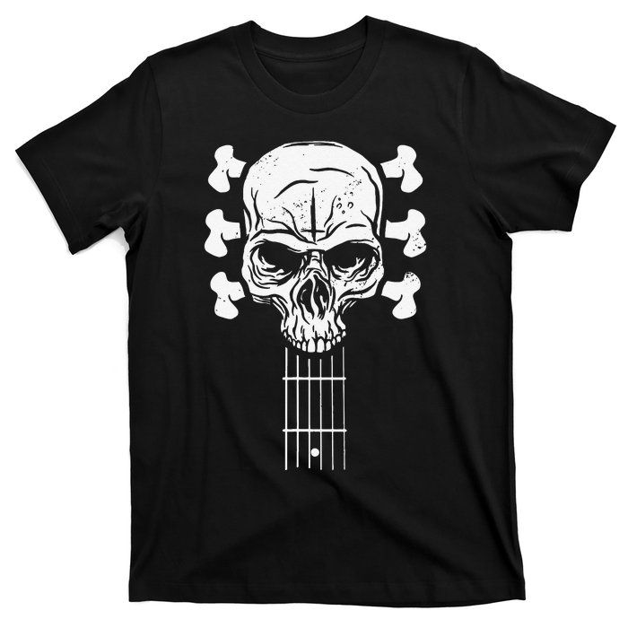 Guitar Skull Skeleton Rock n Roll Music for Guitar Player T-Shirt