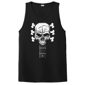 Guitar Skull Skeleton Rock n Roll Music for Guitar Player PosiCharge Competitor Tank