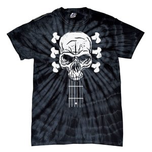 Guitar Skull Skeleton Rock n Roll Music for Guitar Player Tie-Dye T-Shirt