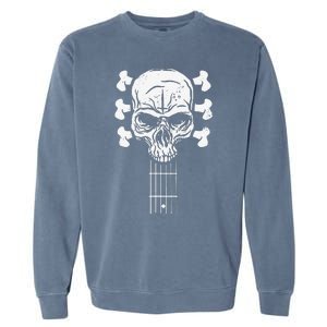 Guitar Skull Skeleton Rock n Roll Music for Guitar Player Garment-Dyed Sweatshirt