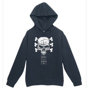 Guitar Skull Skeleton Rock n Roll Music for Guitar Player Urban Pullover Hoodie