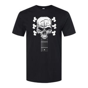 Guitar Skull Skeleton Rock n Roll Music for Guitar Player Softstyle CVC T-Shirt