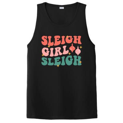 Groovy Sleigh Sleigh Pink Christmas Xmas Holiday Cool Gift PosiCharge Competitor Tank