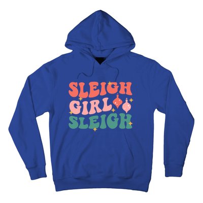 Groovy Sleigh Sleigh Pink Christmas Xmas Holiday Cool Gift Hoodie