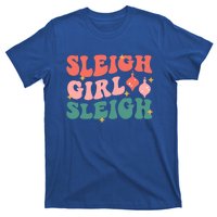 Groovy Sleigh Sleigh Pink Christmas Xmas Holiday Cool Gift T-Shirt