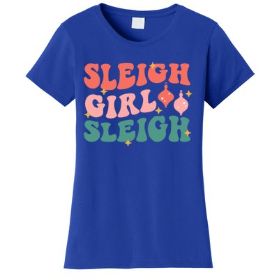 Groovy Sleigh Sleigh Pink Christmas Xmas Holiday Cool Gift Women's T-Shirt