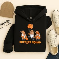 Gnomes Support Squad MS Awareness Orange Ribbon Hoodie
