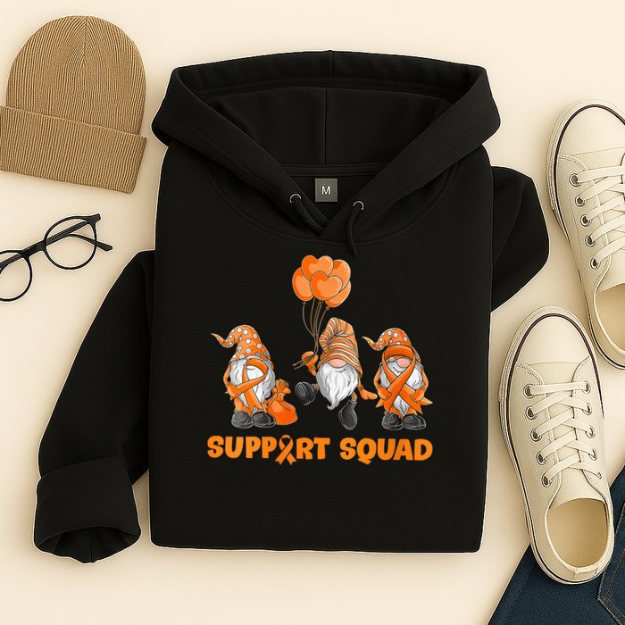 Gnomes Support Squad MS Awareness Orange Ribbon Hoodie