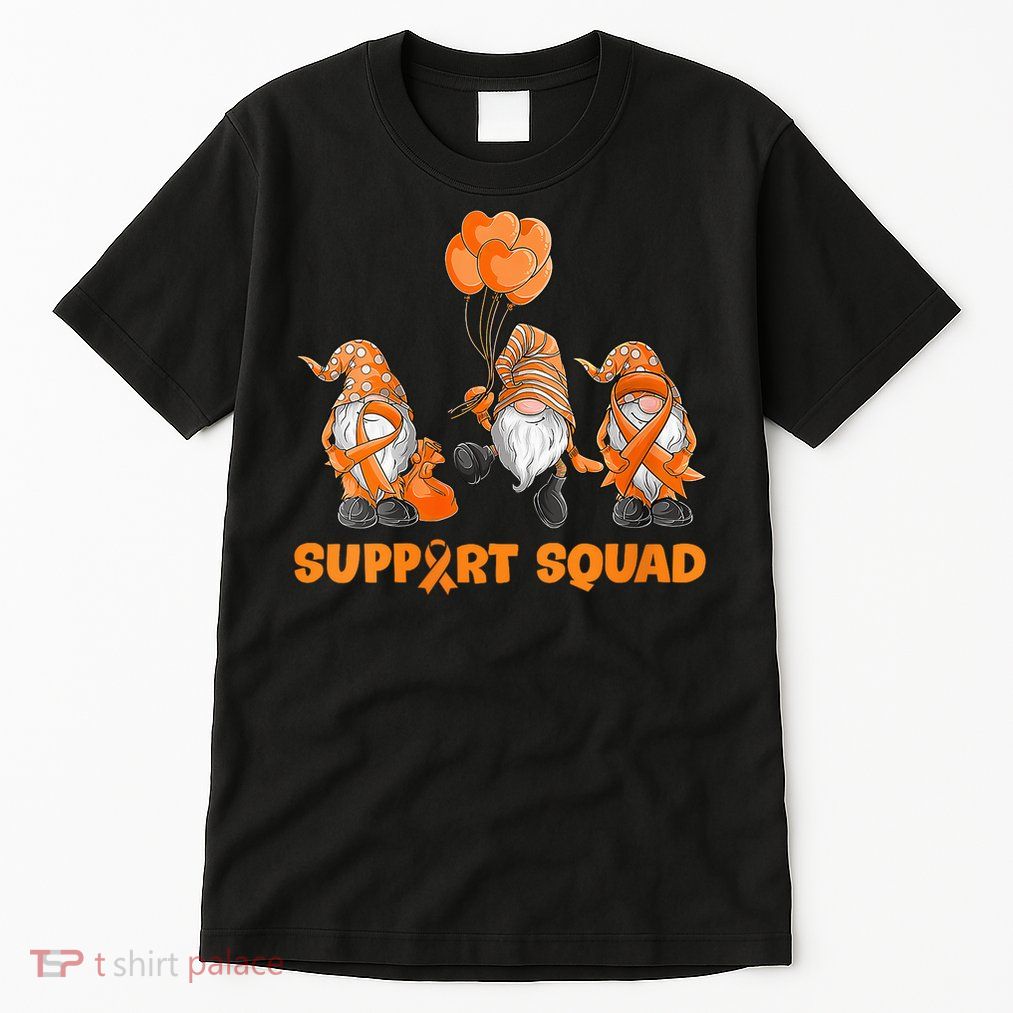 Gnomes Support Squad MS Awareness Orange Ribbon Tall T-Shirt