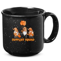 Gnomes Support Squad MS Awareness Orange Ribbon 15oz Campfire Ceramic Mug