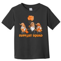Gnomes Support Squad MS Awareness Orange Ribbon Toddler T-Shirt