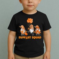 Gnomes Support Squad MS Awareness Orange Ribbon Toddler T-Shirt