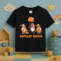 Gnomes Support Squad MS Awareness Orange Ribbon Toddler T-Shirt