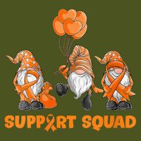 Gnomes Support Squad MS Awareness Orange Ribbon V-Neck T-Shirt