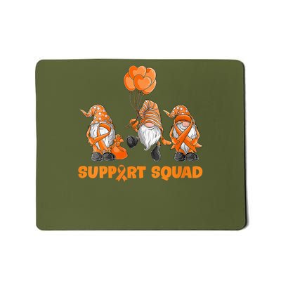 Gnomes Support Squad MS Awareness Orange Ribbon Mousepad