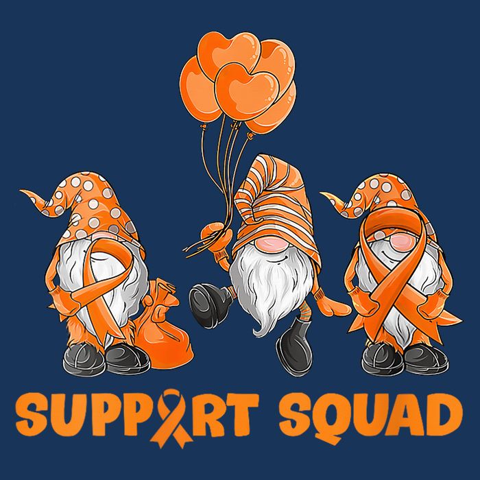 Gnomes Support Squad MS Awareness Orange Ribbon Infant Baby Jersey Bodysuit