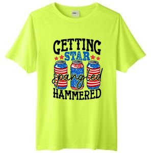 Getting Star Spangled Hammered Funny 4th Of July Patriotic Cute Gift Tall Fusion ChromaSoft Performance T-Shirt