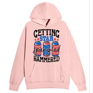 Getting Star Spangled Hammered Funny 4th Of July Patriotic Cute Gift Urban Pullover Hoodie