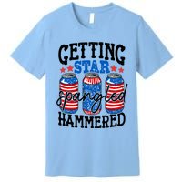 Getting Star Spangled Hammered Funny 4th Of July Patriotic Cute Gift Premium T-Shirt