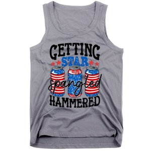 Getting Star Spangled Hammered Funny 4th Of July Patriotic Cute Gift Tank Top